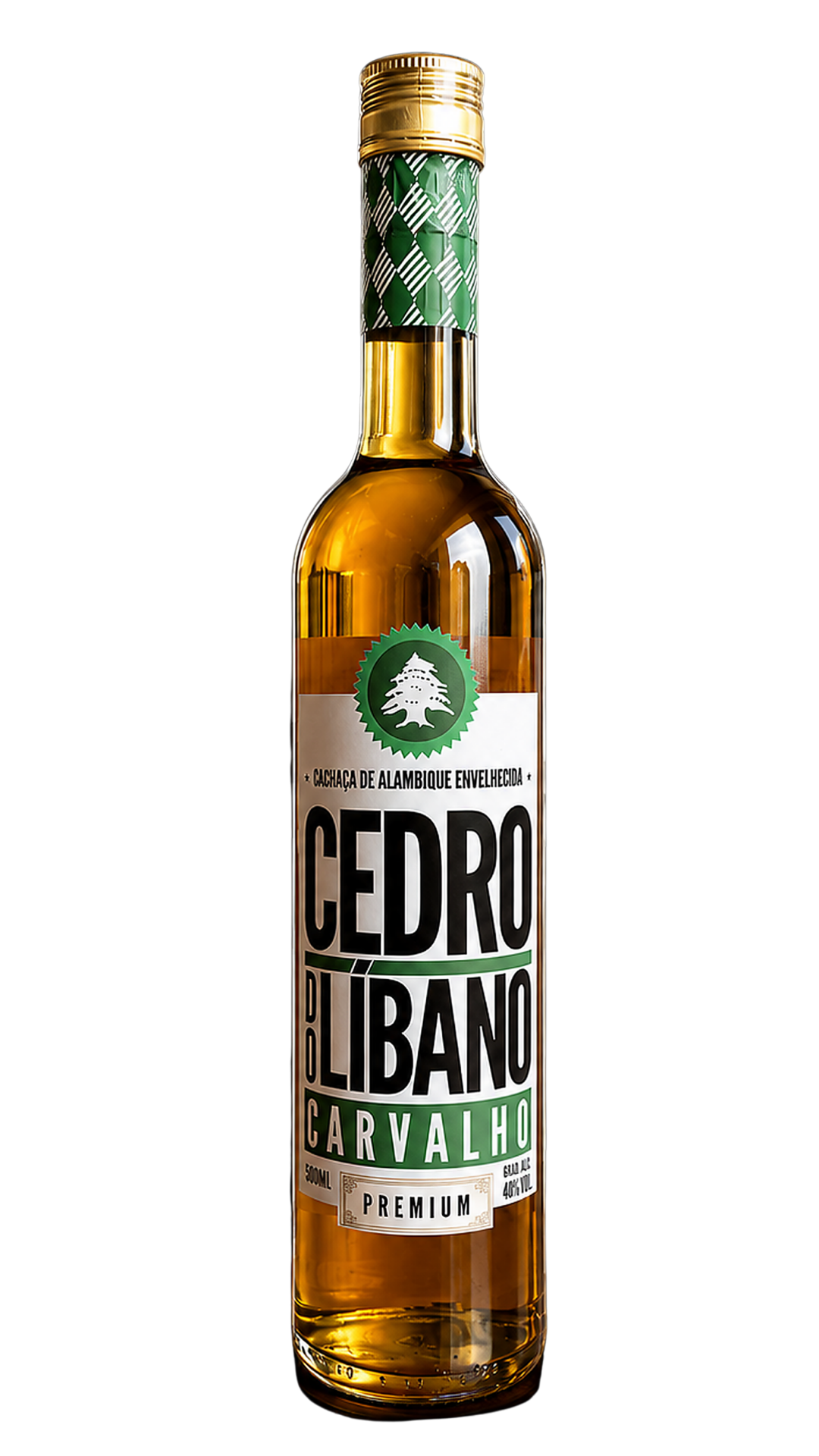 Garrafa de Cachaça Cedro do Líbano Carvalho Premium